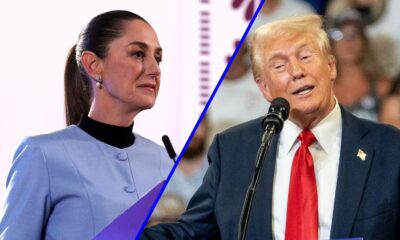 Claudia Sheinbaum y Donald Trump (EFE/ José Méndez/Peter Foley)