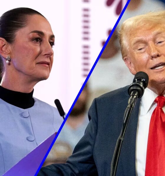 Claudia Sheinbaum y Donald Trump (EFE/ José Méndez/Peter Foley)